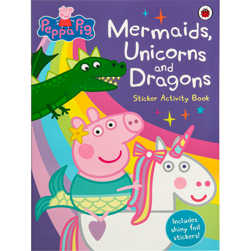 Gray Peppa Pig: Mermaids, Unicorns and Dragons Sticker Activity Book Kids Drawing Supplies