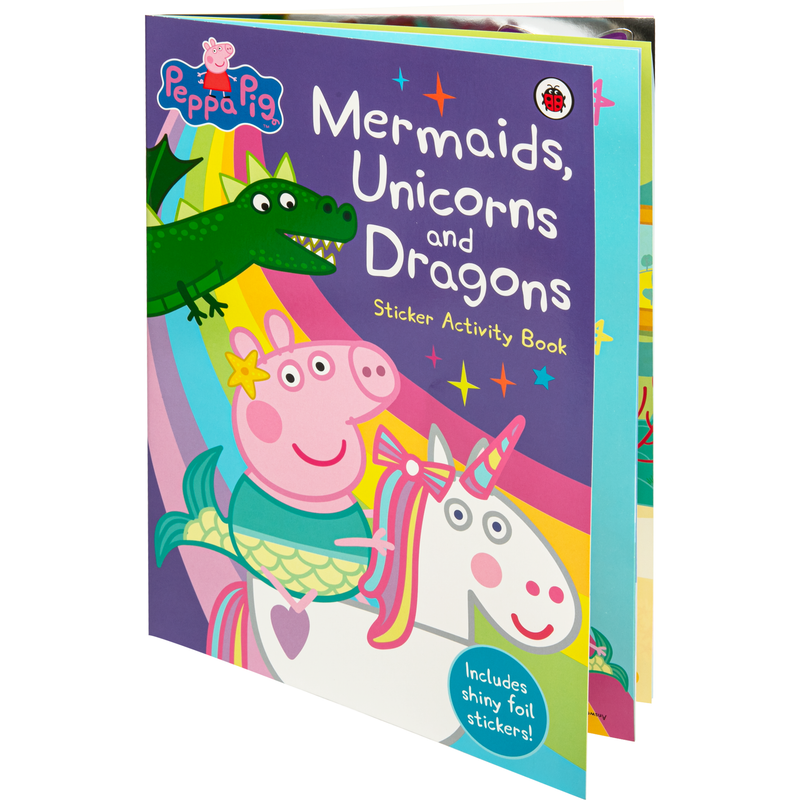 Light Pink Peppa Pig: Mermaids, Unicorns and Dragons Sticker Activity Book Kids Drawing Supplies