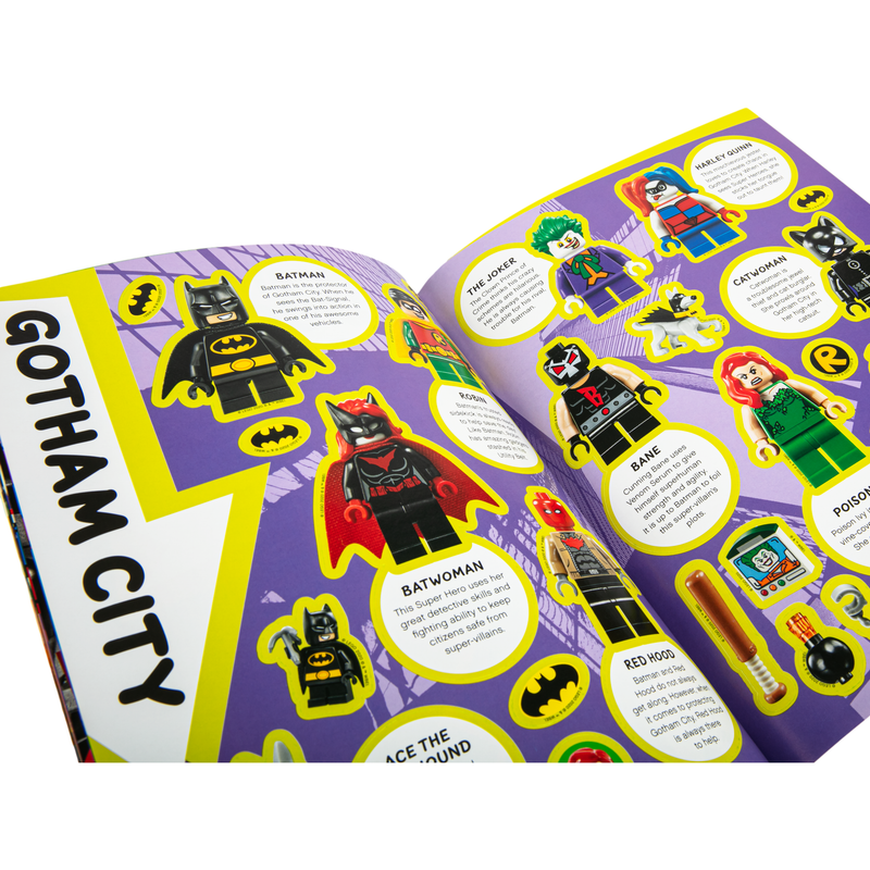 Dark Slate Gray LEGO Batman Sticker Super Heroes and Super-Villains Kids Drawing Supplies