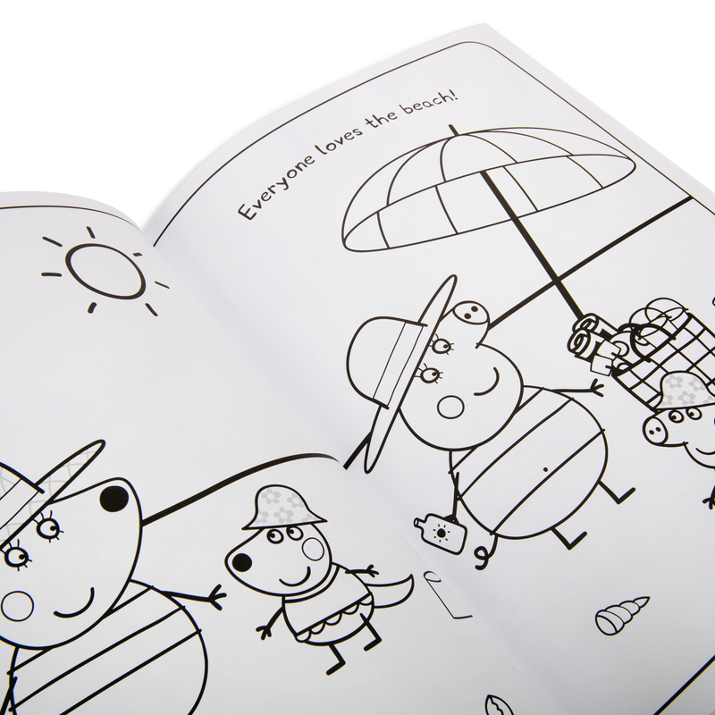 Lavender Peppa Pig: Peppas Ultimate Australian Colouring Book Kids Drawing Supplies