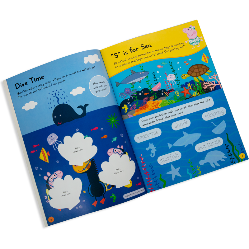 Steel Blue Peppa Pig: Peppa's Underwater Friends

Sticker Activity Book Kids Drawing Supplies