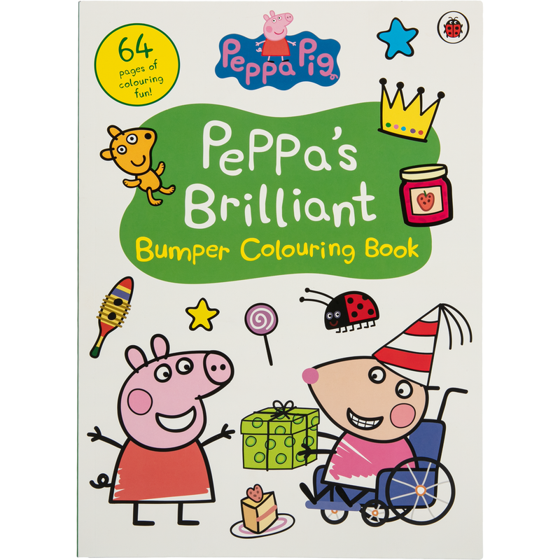 Light Gray Peppa Pig: Peppa's Brilliant Bumper Colouring Book Kids Drawing Supplies