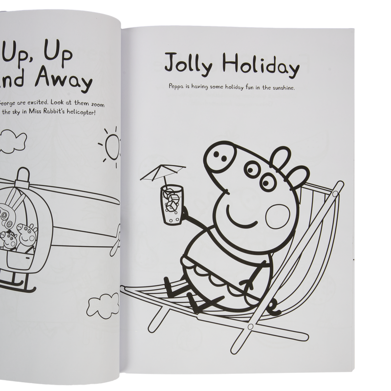 Light Gray Peppa Pig: Peppa's Brilliant Bumper Colouring Book Kids Drawing Supplies