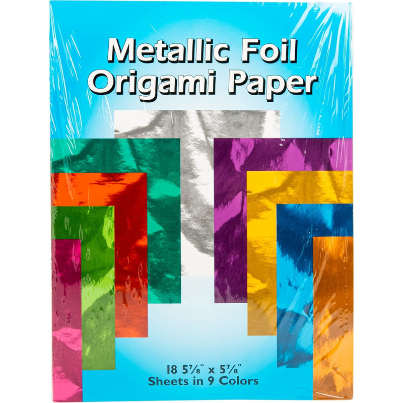 Midnight Blue Origami Paper 15cmX15cm 18/Pkg - Metallic Origami
