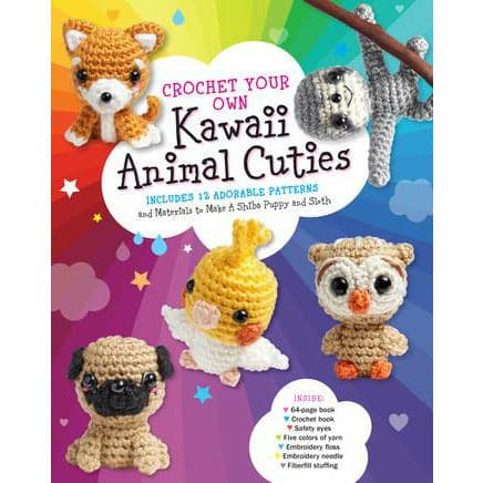 Gray Kawaii Animal Cuties (Crochet Your Own) Craft Instructional Books