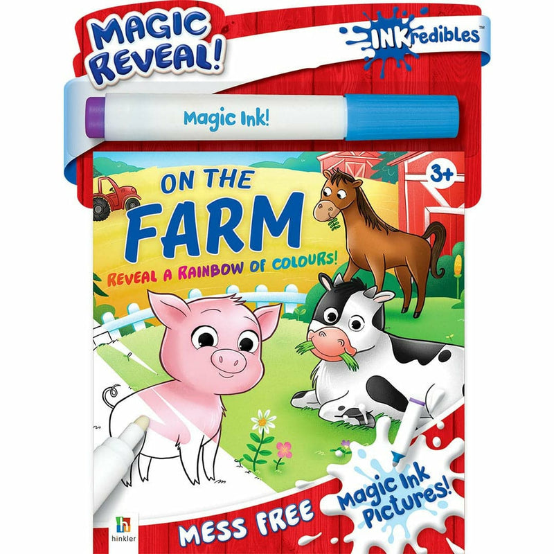 Dark Slate Gray Inkredibles: Magic Ink Pictures On the Farm Kids Activity Books