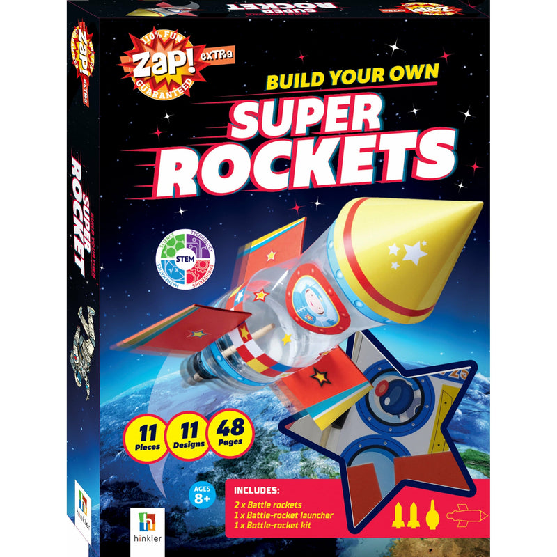 Black Zap! Extra: Build Your Own Super Rockets Kids Craft Kits