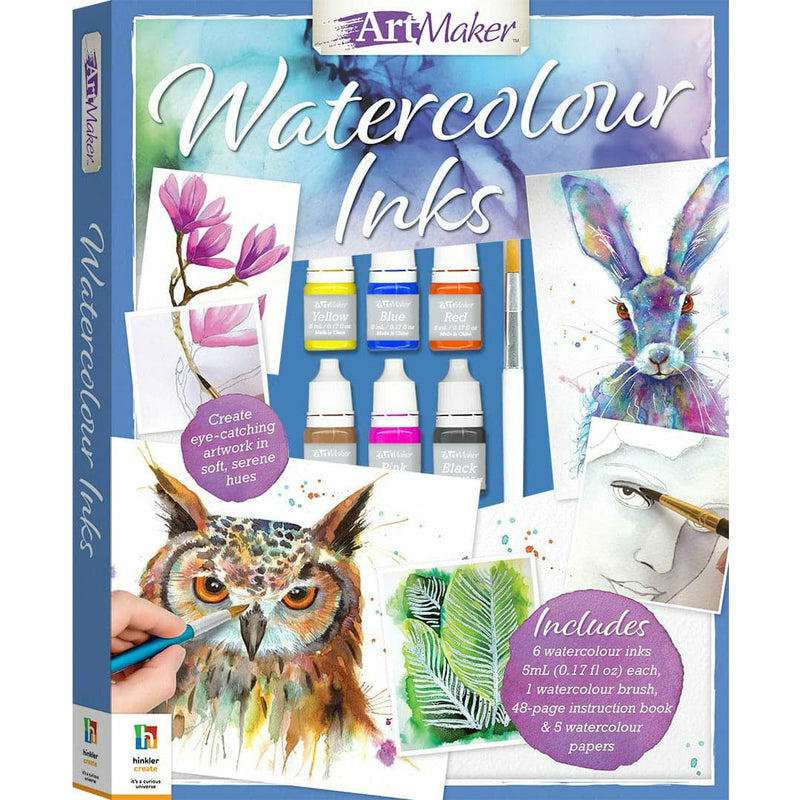 Light Gray Art Maker: Watercolour Inks Adult Craft Kit