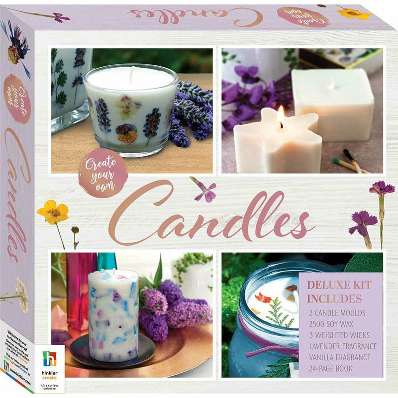 Light Gray Create Your Own Candles Deluxe Essentials Kit Adult Craft Kit