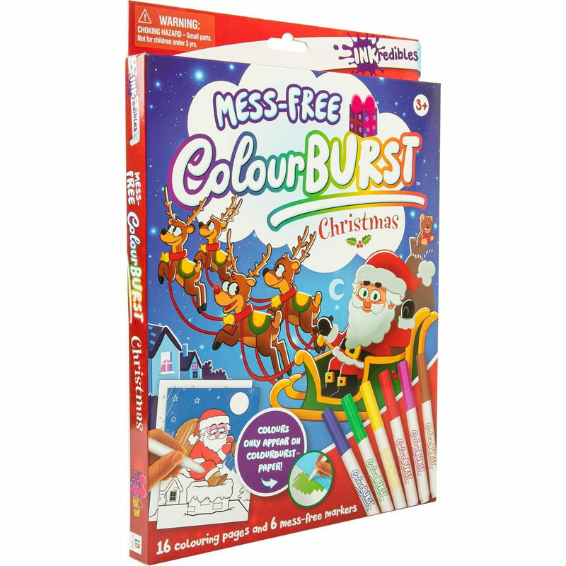 Dark Slate Blue Inkredibles Colour  Burst Christmas Kids Activity Books