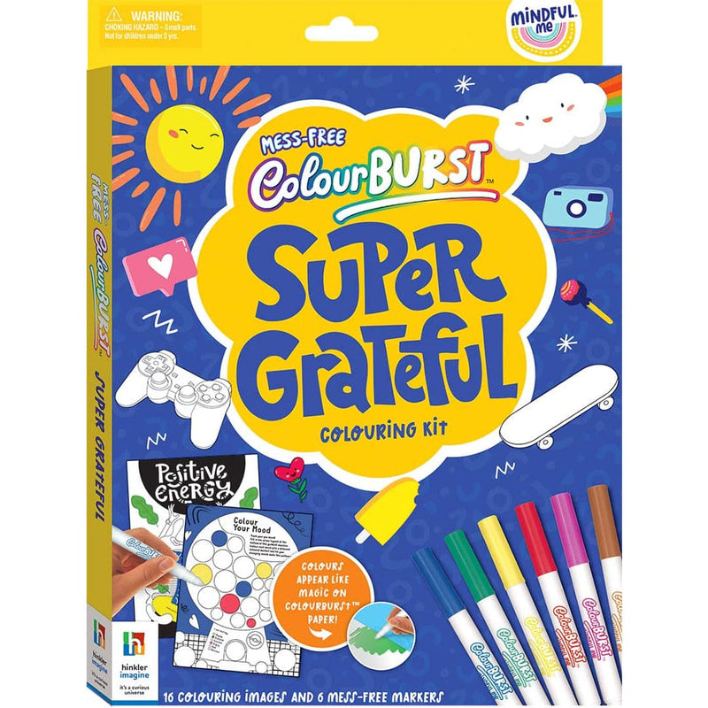 Dark Slate Blue Mindful Me Colour Burst Super Grateful Colouring Kit Kids Activities