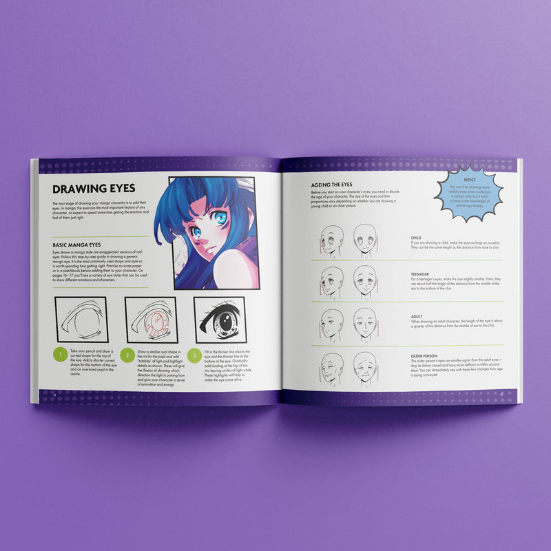 Medium Purple Art Maker Masterclass Collection: Manga Art Sets