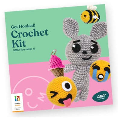 Gray OMC! Get Hooked! Crochet Kit Kids Activities