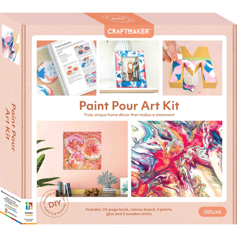 Wheat Deluxe Paint Pour Art Kit Adult Craft Kit