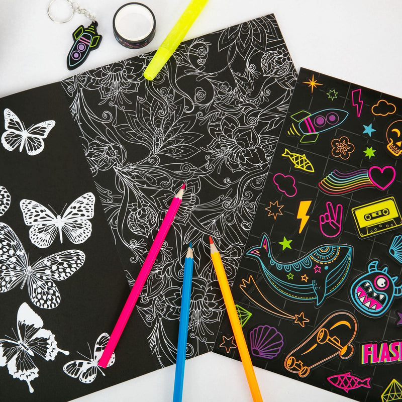 Dark Slate Gray Super Kaleidoscope: Electrifying Neon Activity Kit Kids Craft Kits