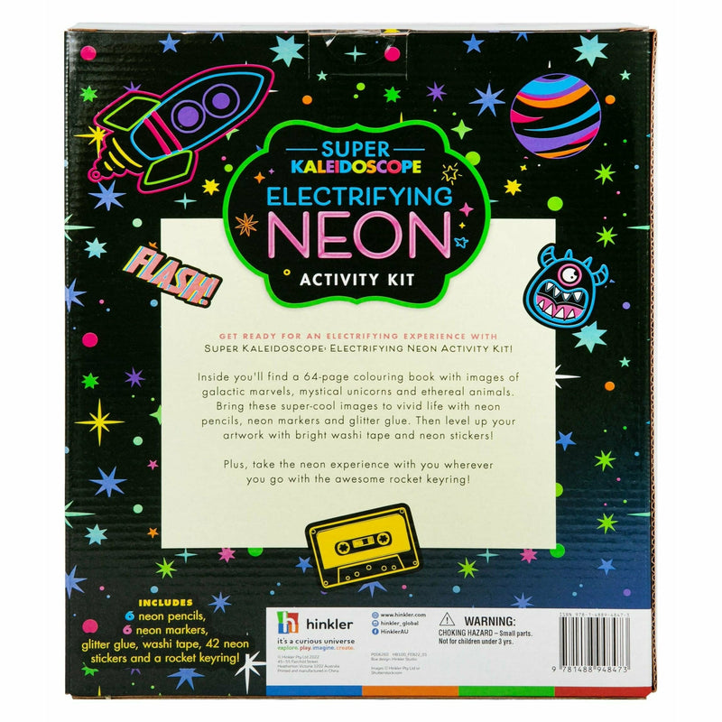 Light Gray Super Kaleidoscope: Electrifying Neon Activity Kit Kids Craft Kits