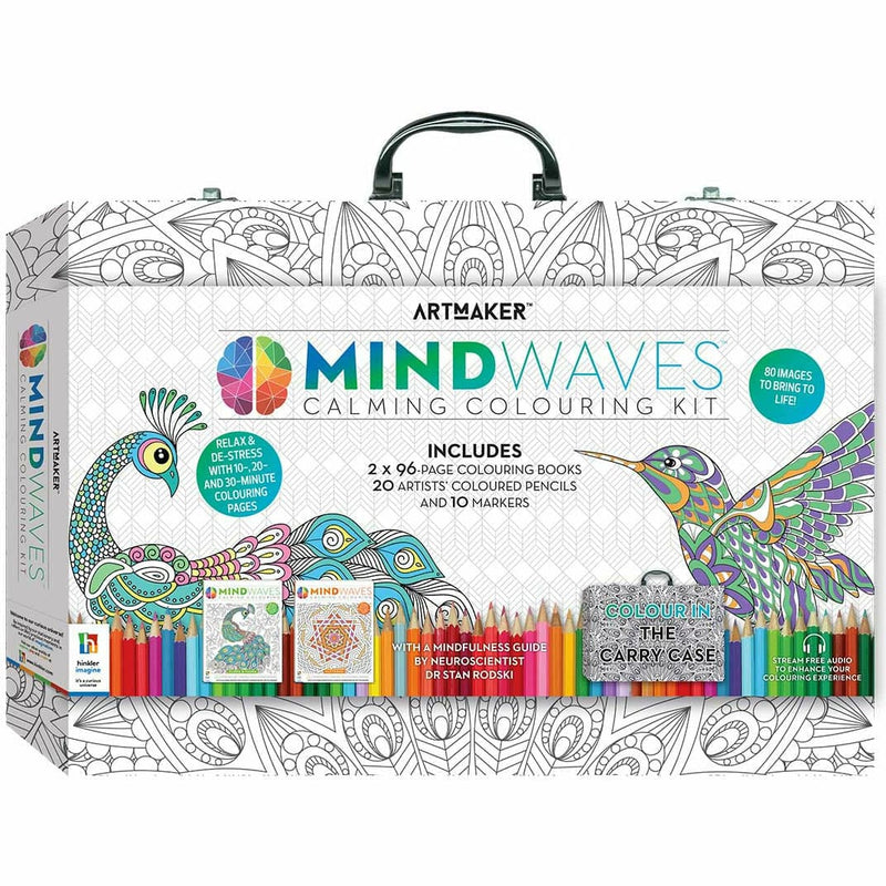 Light Gray Mindwaves Ultimate Colouring Carry Case Kids Craft Kits