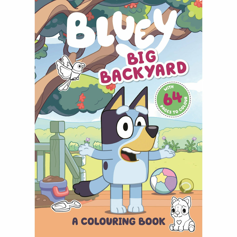 Dark Khaki Bluey: Big Backyard A Colouring Book Kids Drawing Supplies
