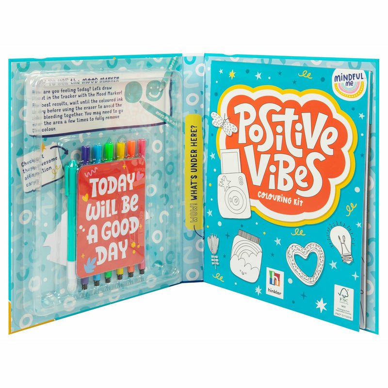 Gray Mindful Me Positive Vibes Colouring Kit Kids Craft Kits