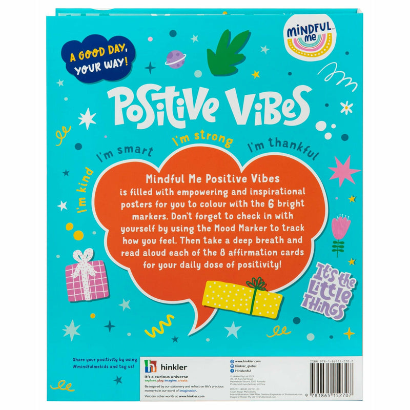 Dark Turquoise Mindful Me Positive Vibes Colouring Kit Kids Craft Kits