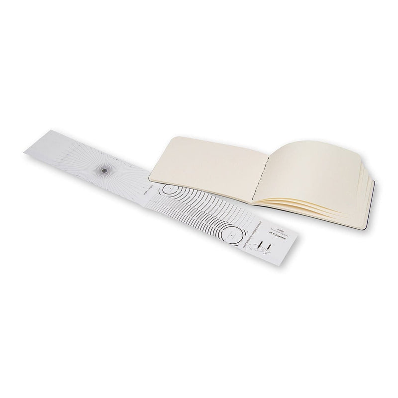 Light Gray Moleskine Art Cahier Sketchbook -  Plain  -  Pocket - Black Pads