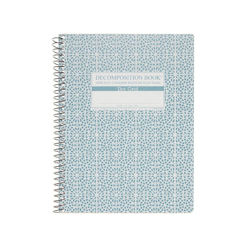 Light Gray Decomposition Book Spiral Notebook   Dot Grid   Large   Mosaic Pads