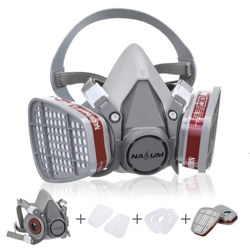 Light Slate Gray LBB Resin Accessory- Half face Reusable Respirator (One Size) Half Face Mask plus filters Modelling and Casting Tools and Accessories