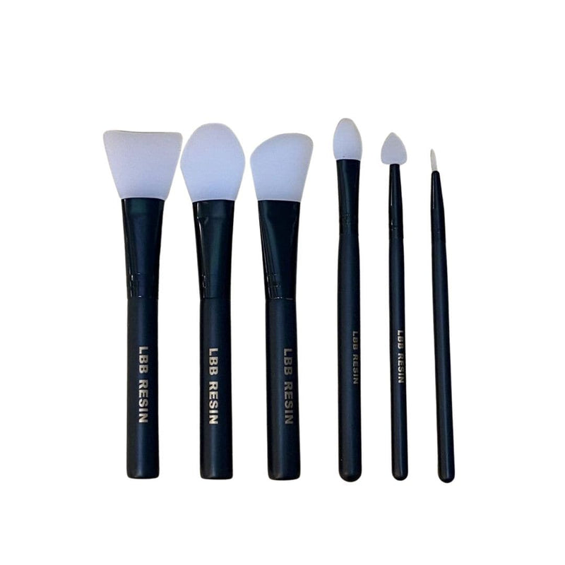 Black LBB Resin Accessory- Silicone Resin Brush Pack's Assorted Brush Pack Modelling and Casting Tools and Accessories