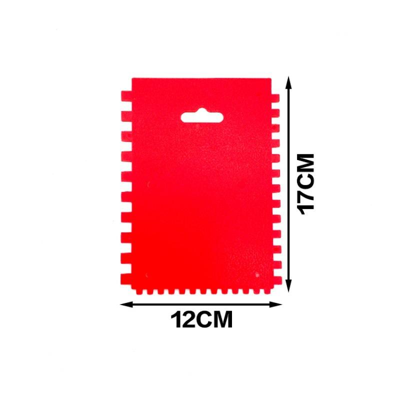Red Urban Crafter Texture Spreader Tool with 4mm, 6mm, 8mm Notches Resin Tools & Accessories