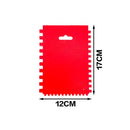 Red Urban Crafter Texture Spreader Tool with 4mm, 6mm, 8mm Notches All Resin Craft Supplies