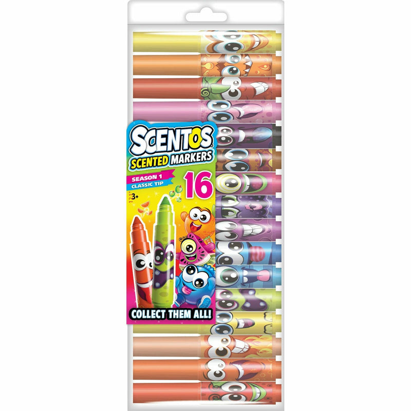 Rosy Brown Scentos Scented Mini Markers 16pk Kids Markers