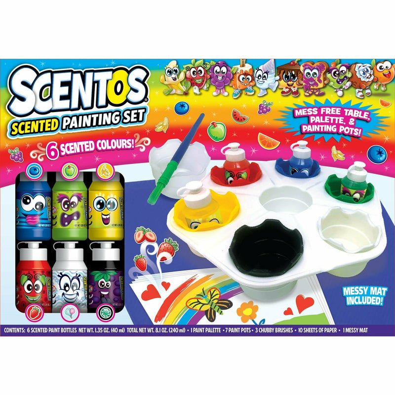 Light Gray Scentos 28-Piece Scented Painting Set Kids Craft Kits