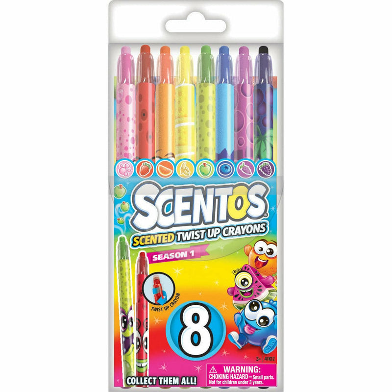Light Gray Scentos Scented Twist Up Crayons 8pk Kids Crayons