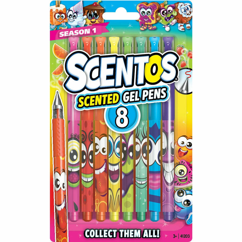 Rosy Brown Scentos Scented Gel Pens 8pk Kids Markers