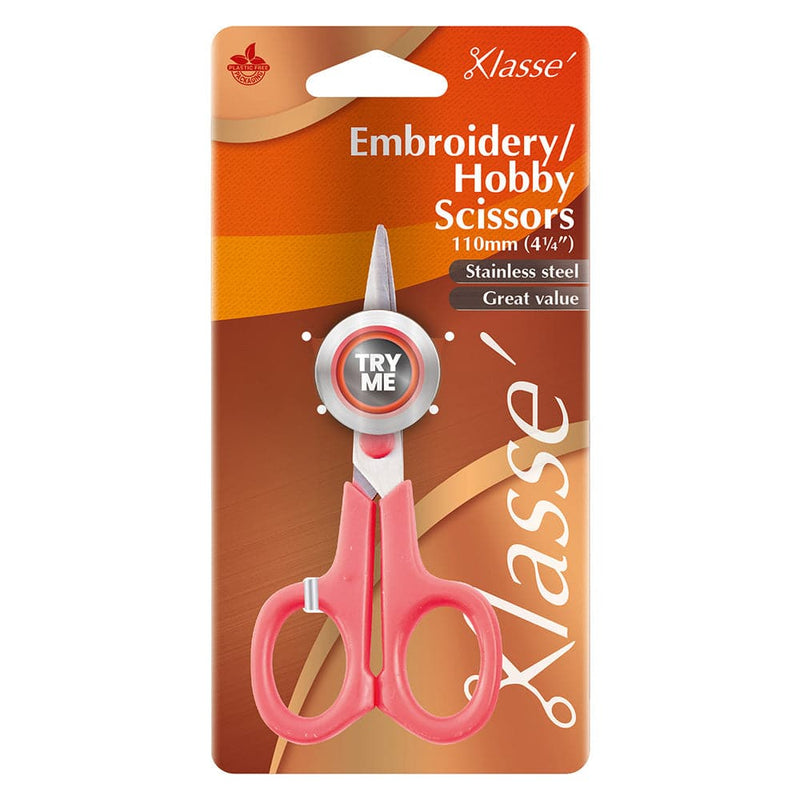 Chocolate KLASSE SCISSORS  Embroidery/Hobby Scissors 110mm (4 1/4") Quilting and Sewing Tools and Accessories