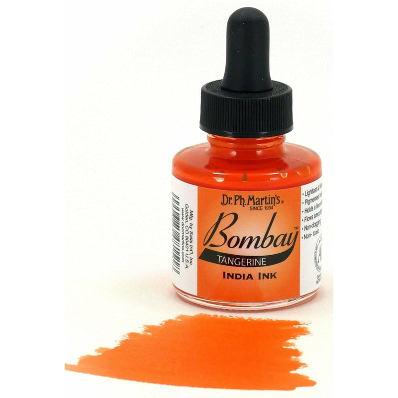 Dark Slate Gray Dr. Ph. Martin's Bombay India Ink  29.5ml  Tangerine Inks