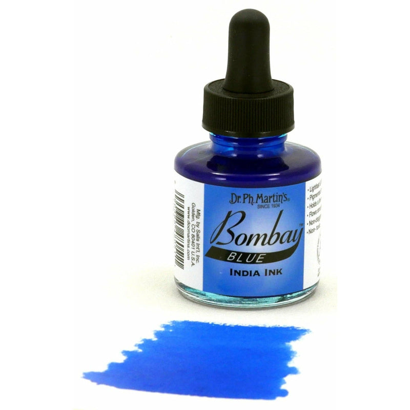 Royal Blue Dr. Ph. Martin's Bombay India Ink  29.5ml  Blue Inks