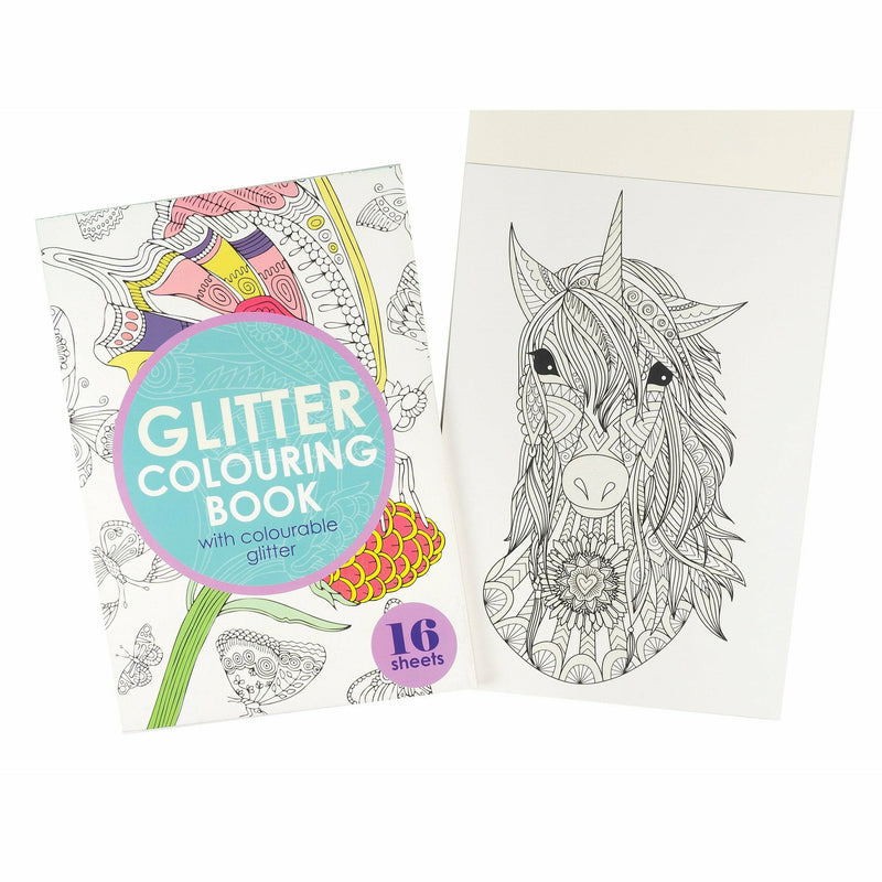 Krafters Korner A4 Glitter Colouring Book