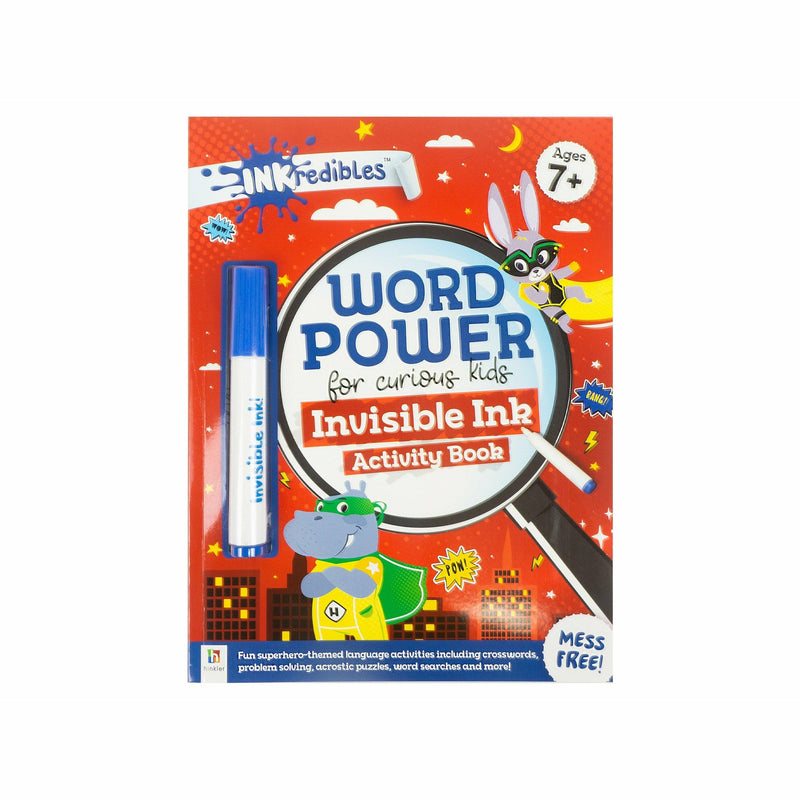Dark Slate Gray INKredibles Word Power For Curious Kids Invisible Ink Activity Book Kids Activity Books