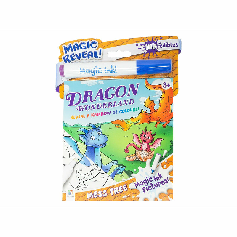 Light Gray Krafters Korner Inkredibles Magic Ink Dragon Kids Activity Books