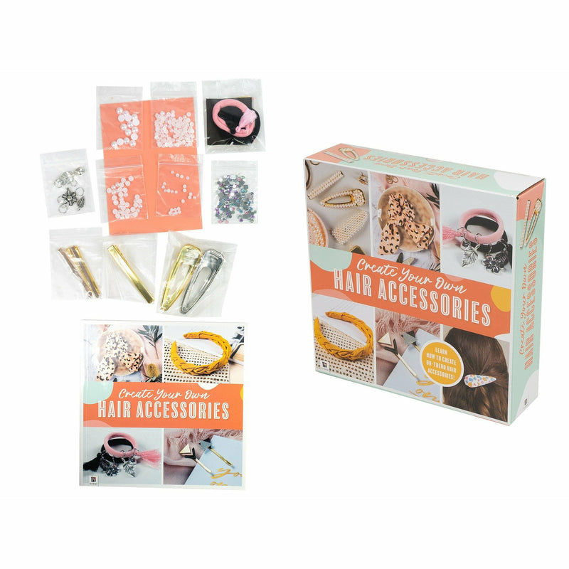 Light Gray Krafters Korner Create Your Own Hair Accessories Kit Kids Craft Kits