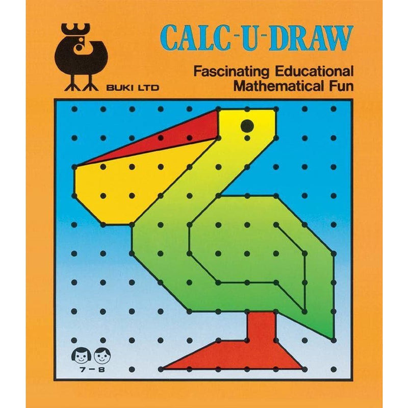 Yellow Green Calc-u-Draw 2 (7-8 years) Kids Activity Books