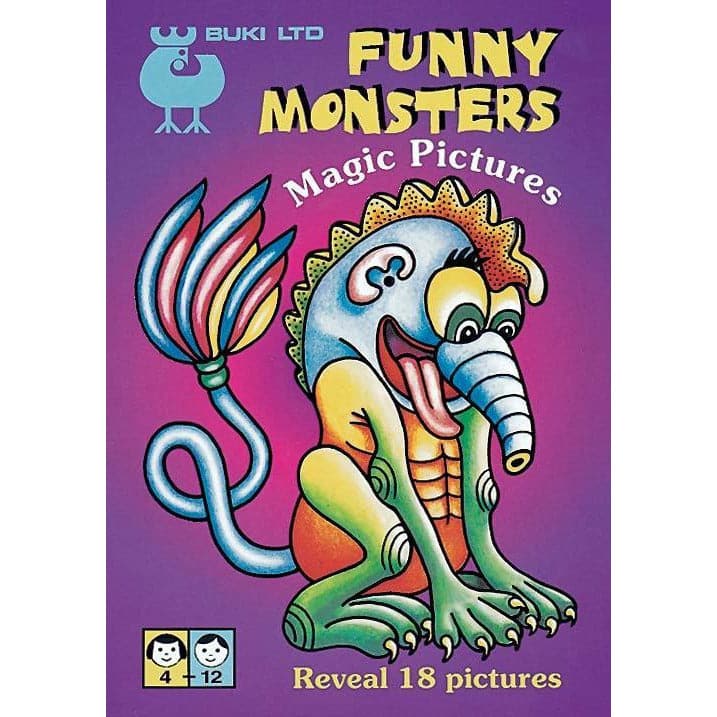 Violet Red Magic Pictures - Funny Monsters Kids Activity Books