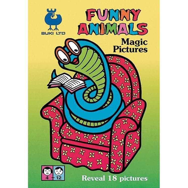 Light Sea Green Magic Pictures - Funny Animals Kids Activity Books