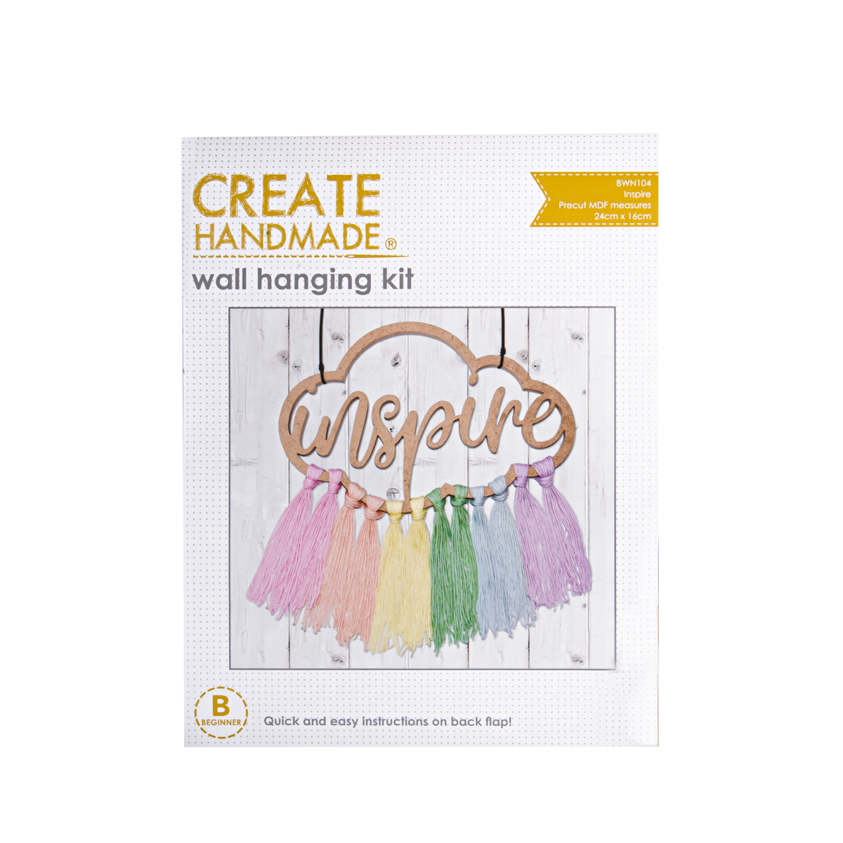 CreateHandmadeInspireWallHangingKit24x16cm