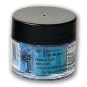 Steel Blue Jacquard Pearl-Ex 3Gm Duo Blue-Green Pigments