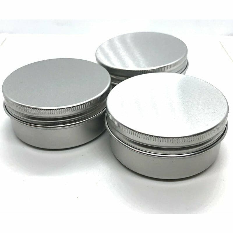 Gray Arbee Candle Tins Screw Top 57X25mm  Pack of  3 Candle Containers and Packaging