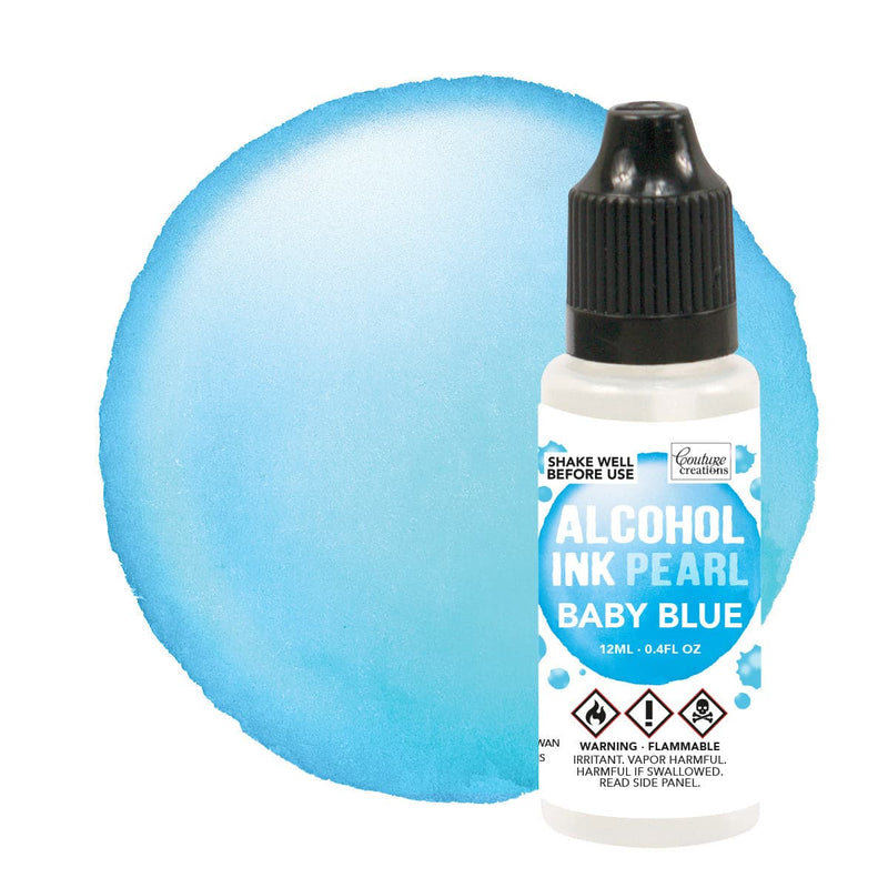 Sky Blue Tranquil / Baby Blue Pearl Couture Creations Alcohol Ink   12ml Alcohol Ink