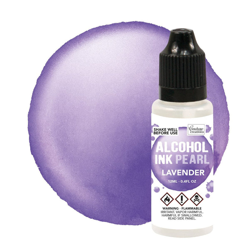 Dark Gray Villainous / Lavendar Pearl Couture Creations Alcohol Ink   12ml Alcohol Ink