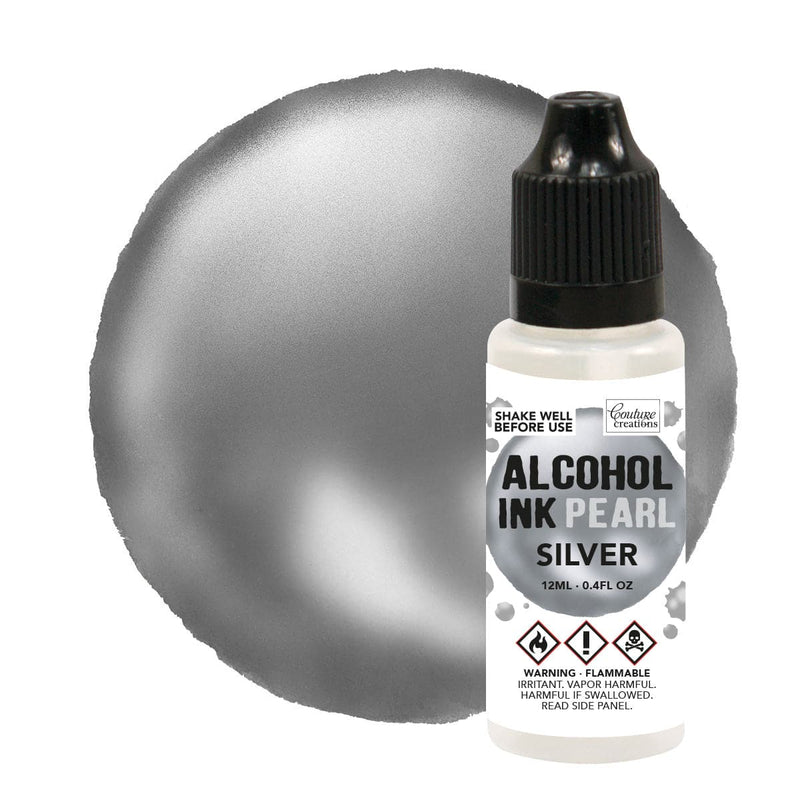 Dim Gray Silver Pearl Couture Creations Alcohol Ink   12ml Alcohol Ink